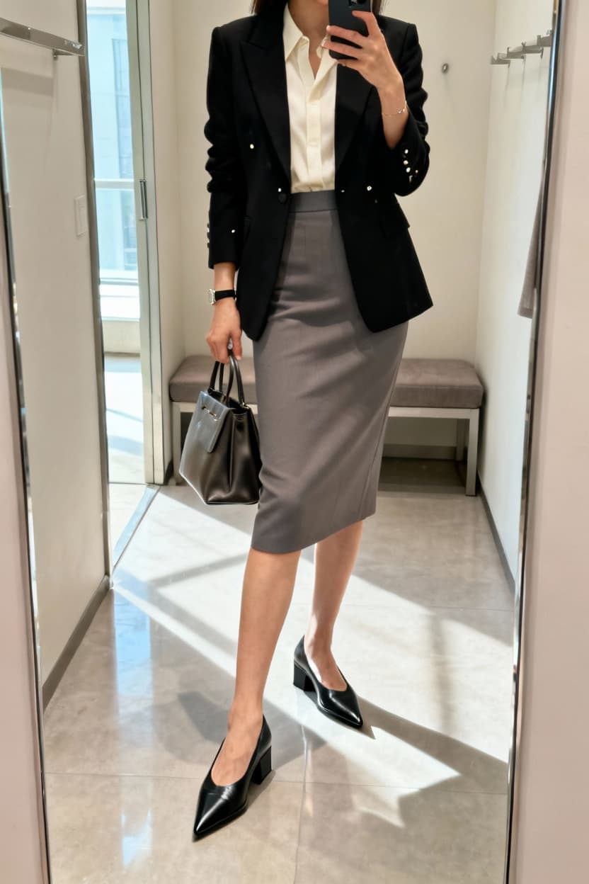 Pointed-Toe Leather Flats