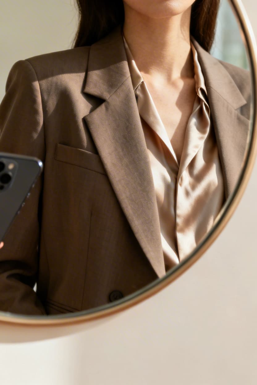 Tailored Blazer and Dark-Wash Jeans