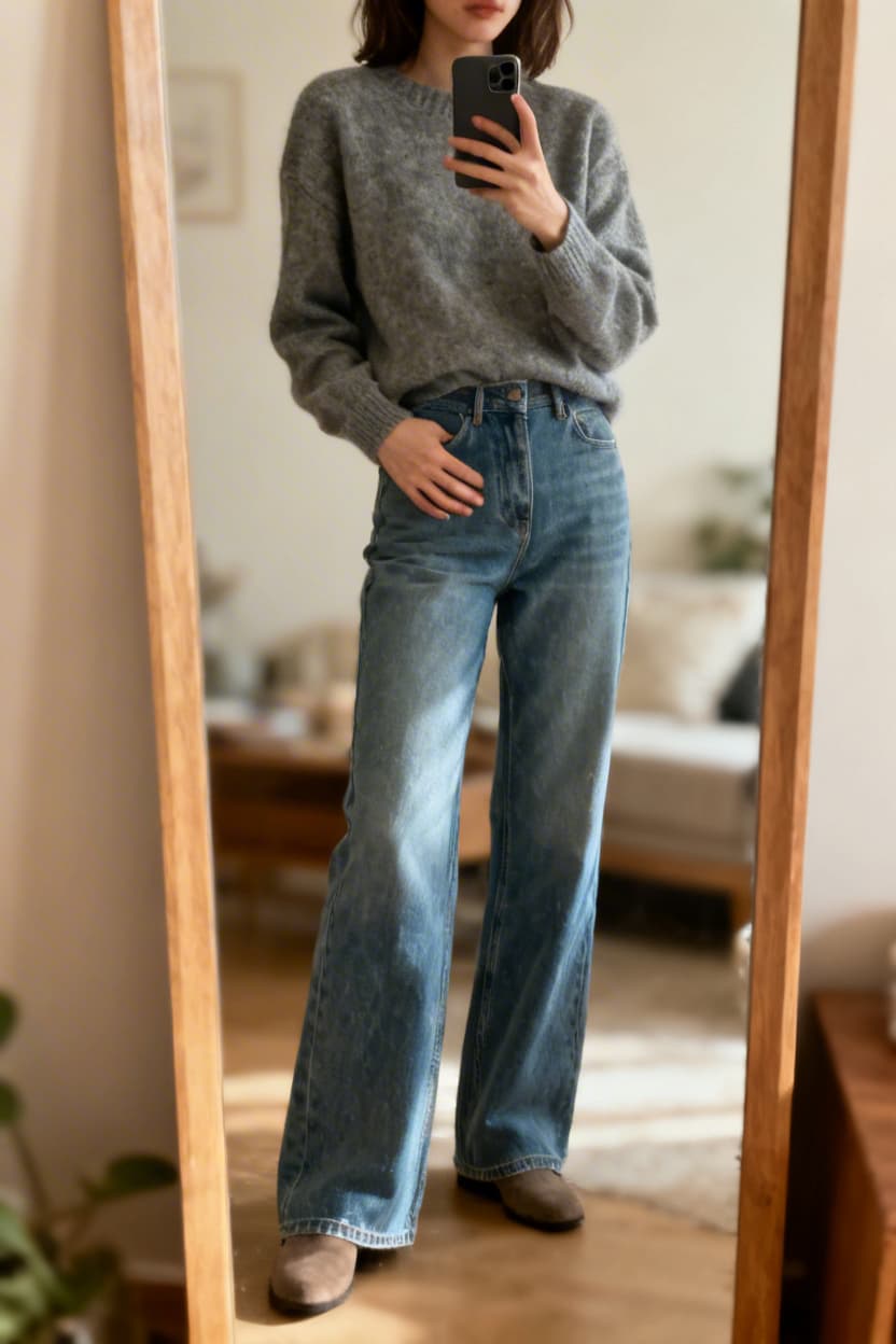 Structured Cardigan and Dress Pants