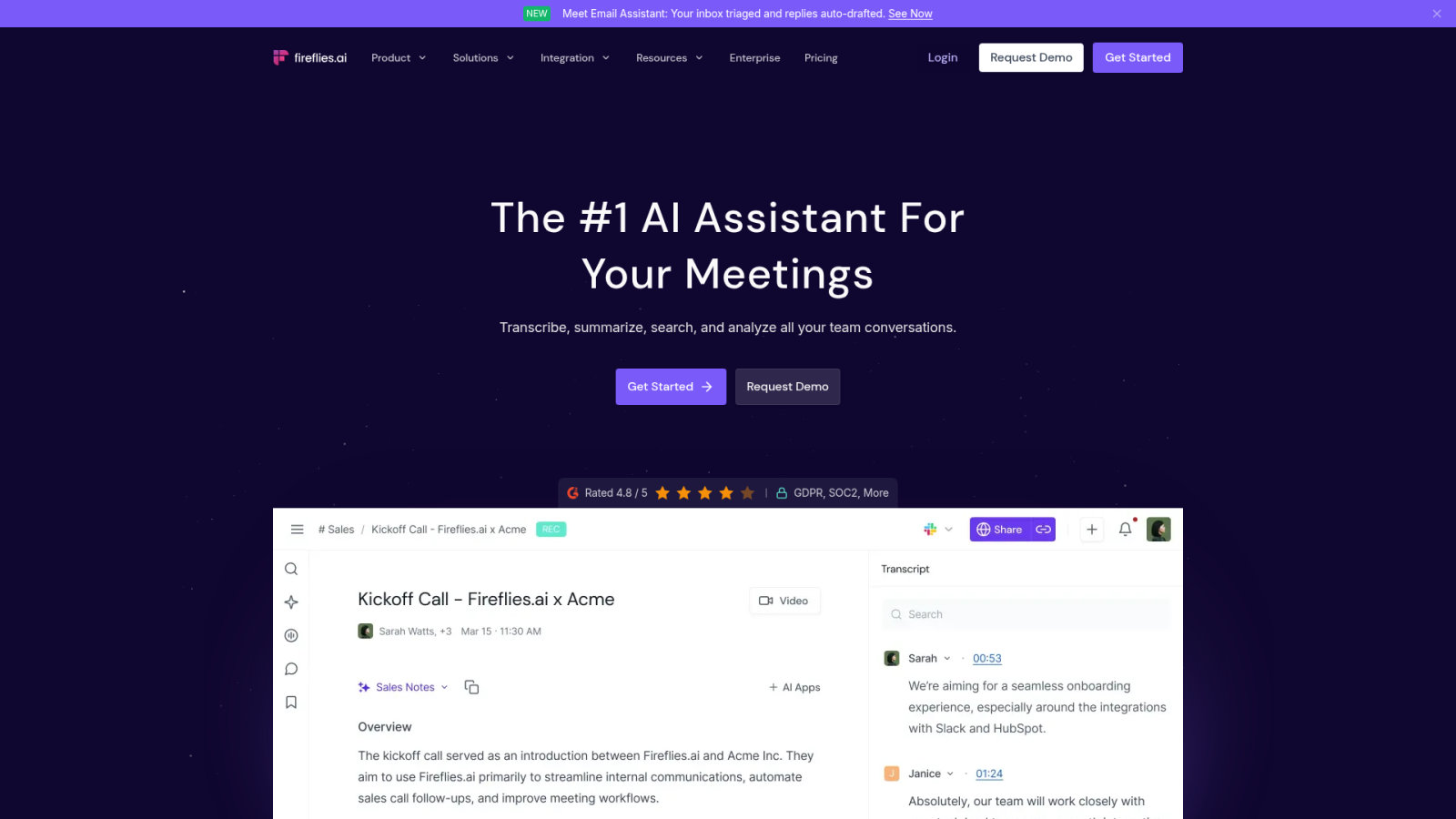 Fireflies.ai for Automated Meeting Intelligence