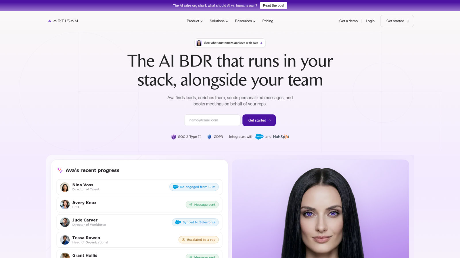 Artisan for AI-Augmented Sales Development