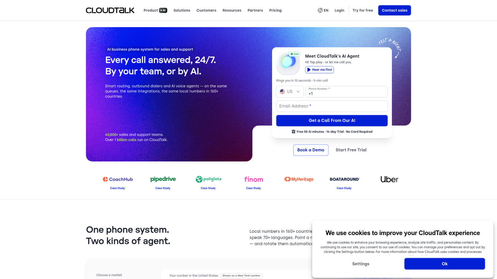 CloudTalk AI: Specialized Voice Agents for Global Contact Centers
