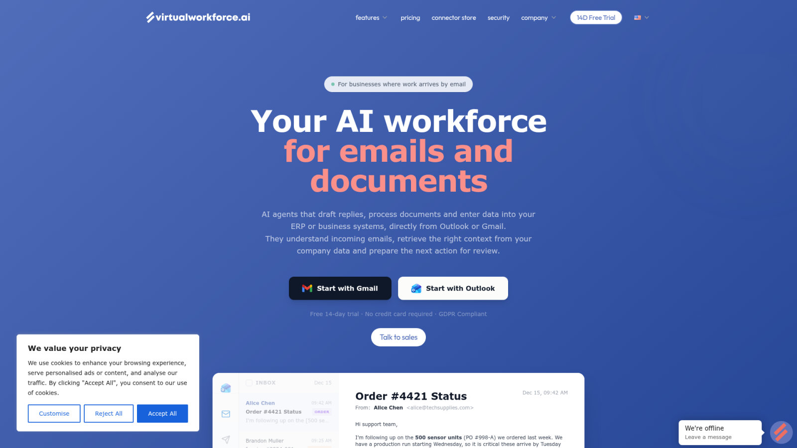 VirtualWorkforce.ai: No-Code Automation for High-Volume Inboxes